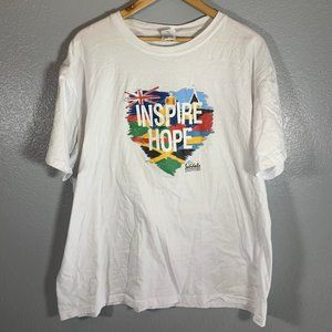 Inspire Hope Multicolor Heart Tee Sandals Tee